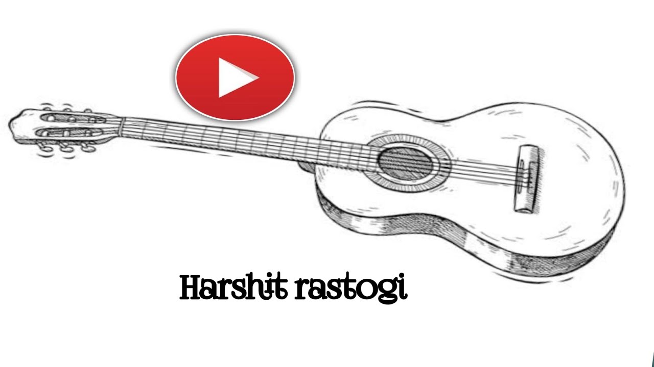 Draw the guitar 🥰 