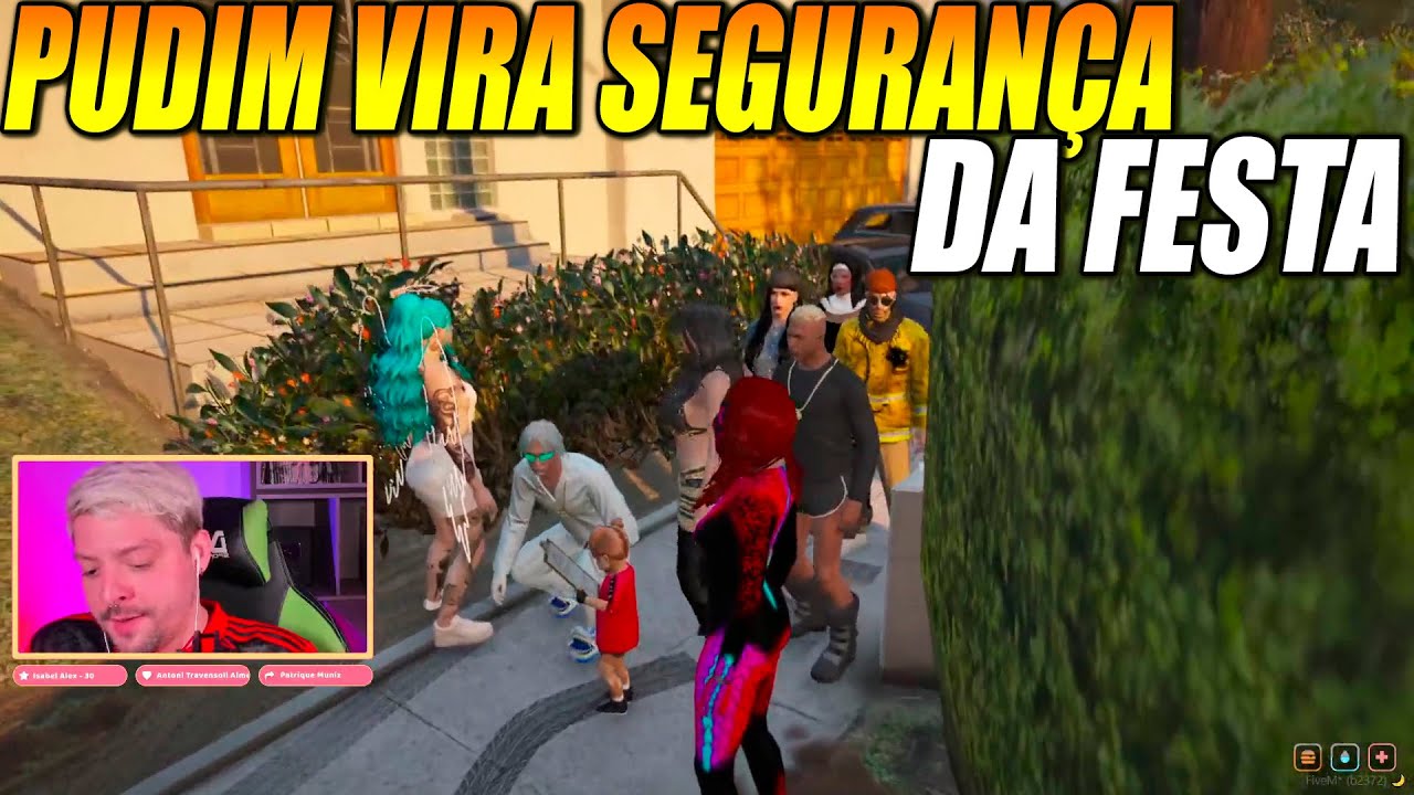 PUDIM VIROU SEGURANÇA DA FESTA OLHA QUE ELA FEZ kkkk