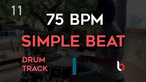 75 BPM Drum Beat - Simple Straight