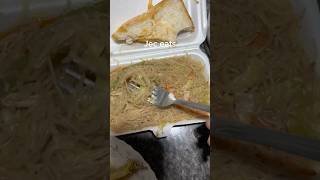 Pov eating Pancit at bread asmr mukbang #shorts #pancit #bread #asmrfood #asmr #mukbang #pov #usa