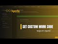How to set Custom Work Codes in Najoomi Xperia