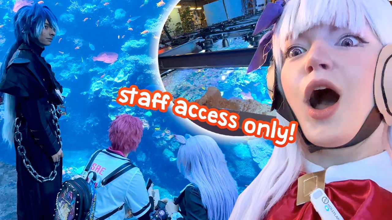 WE GOT SECRET ACCESS… Cosplay in Public Georgia Aquarium VLOG 