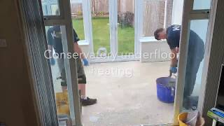 Underfloor heating timelapse