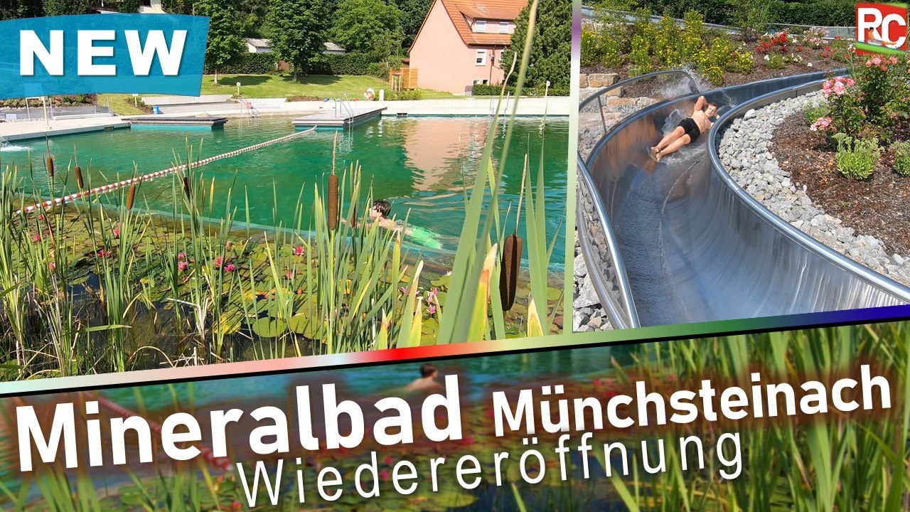 Mineralbad Münchsteinach - Impressionen (alle Attraktionen: Rutsche, Becken, Wasserlauf)  NEU 2021