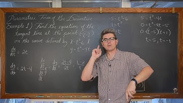 Tangent Lines to Parametric Curves Calculus 2 BC