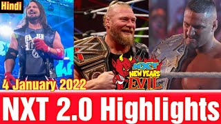 WWE NXT 2.0 Highlights New year's Evils 👹| WWE NXT 4 January 2022 Highlights | WWE NXT Highlights