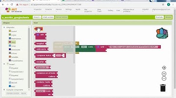 APP INVENTOR ESCRIBIR EN GOOGLE SHEETS