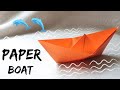 How to make paper boat  rainy season paper craft for kids  easy paper folding craft  origami
