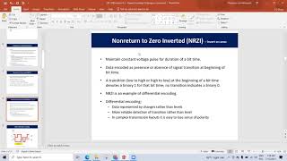Encoding techniques - Digital data to digital signal - part 1 - NRZ