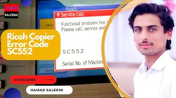 RESET Error Code SC 552 Ricoh#rico