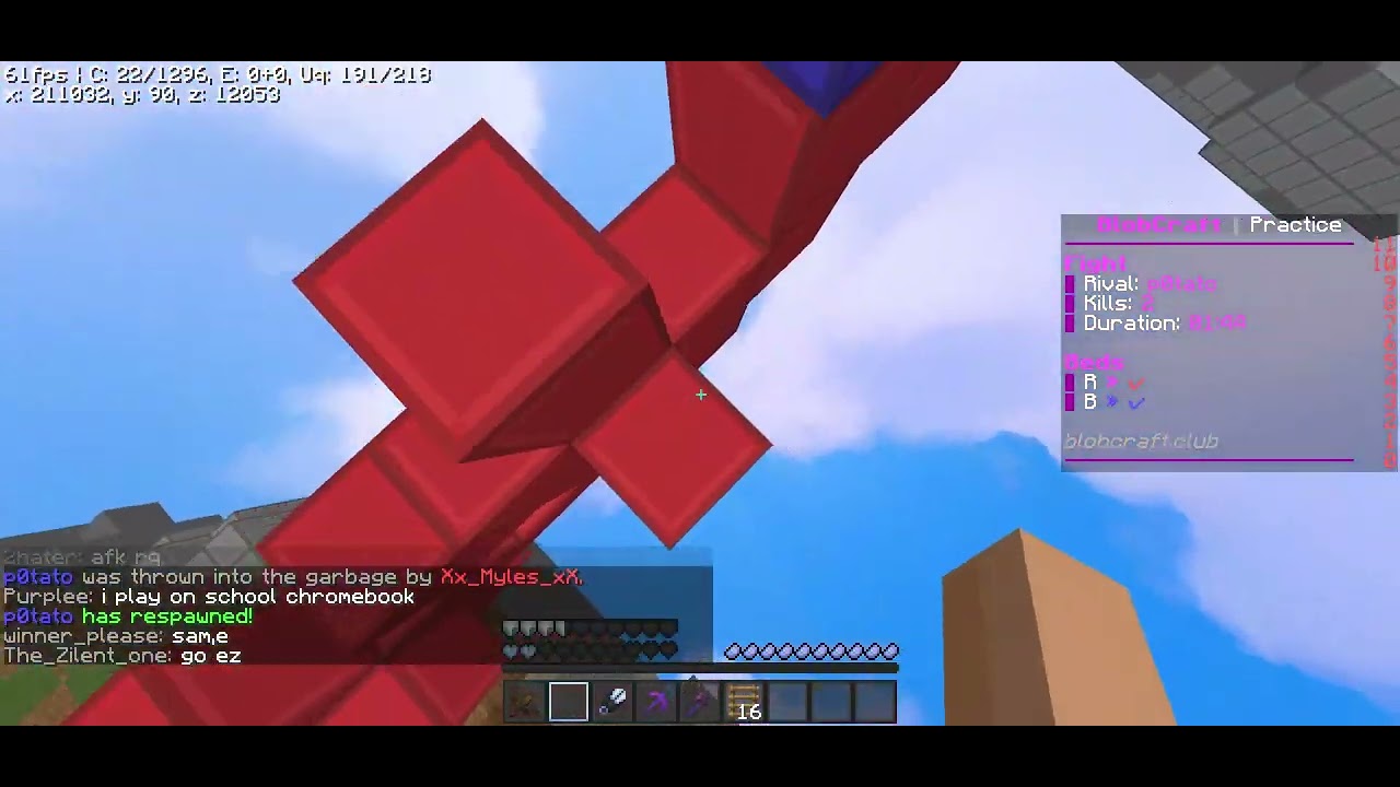 Playing Blobcraft with new pack (again)