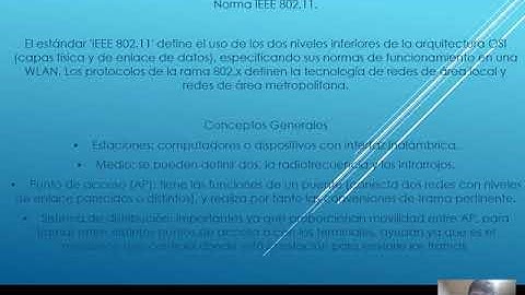 video exposicion 802.11c