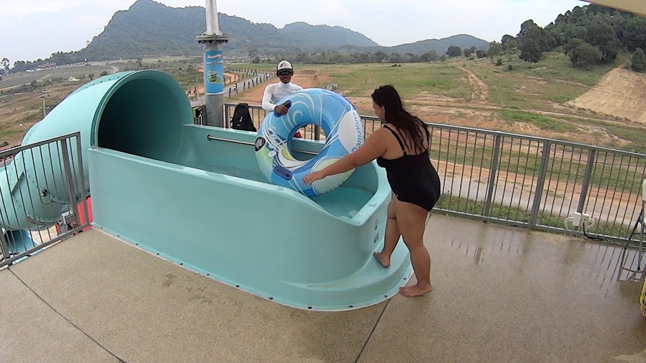 Scary Serpentine Water Slide at RamaYana Water Park