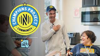The Champions Project Josh Bauer and Taylor Washington Visit Friends Life Community Nashville SC
