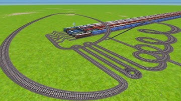 ALL REALISTIC TRAINS SPRINGS CIRCLES ZIG ZAG TRACKS RISKY RAILROAD TRACKS ||@Trains_Crossing595 
