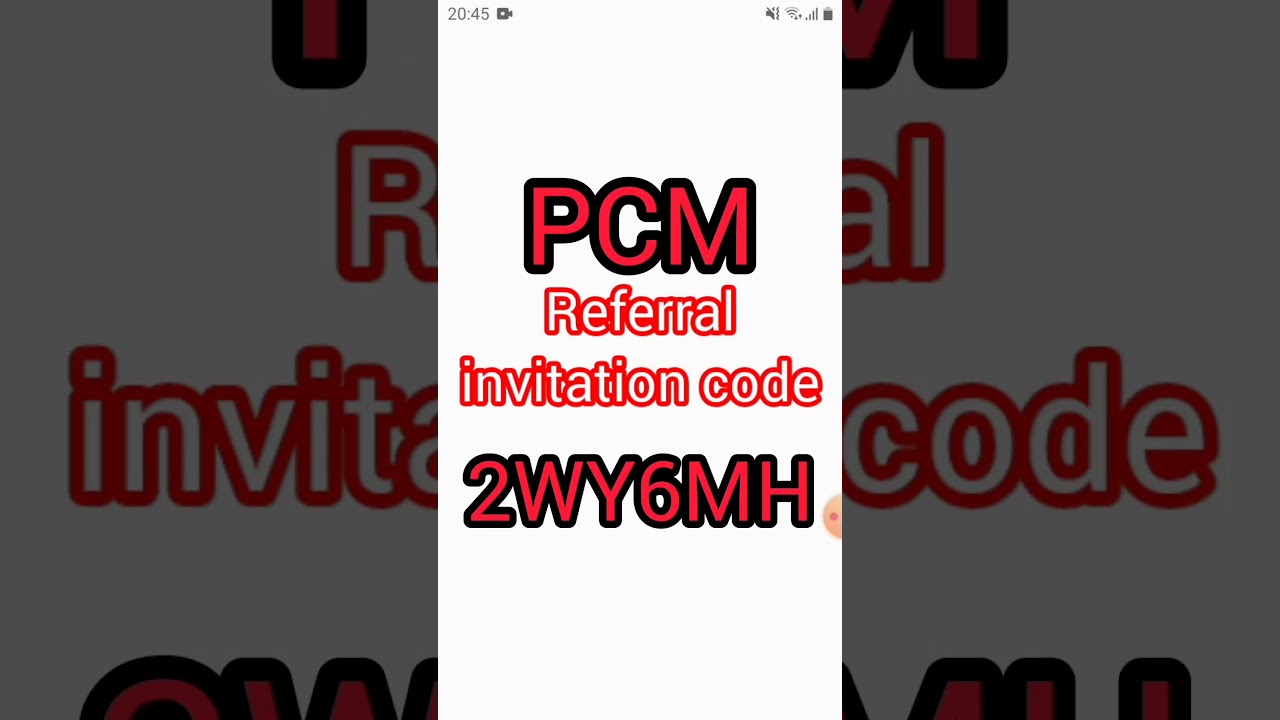 PCM Invitation cod💲💲
