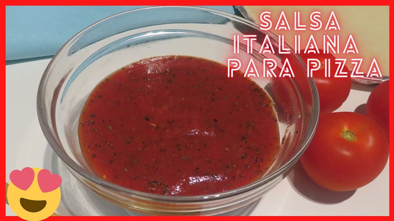🔴 CÓMO HACER SALSA TRADICIONAL ITALIANA PARA PIZZA 🍕 LA MEJOR RECETA