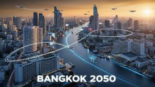 Bangkok 2050: Futuristic AI City with Flying Cars & Green Energy | 4K Documentary