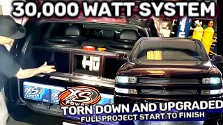 30,000 watt chevy tahoe sound system torn down & upgraded after years of abuse - start to finish