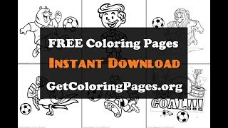 Football colouring pages