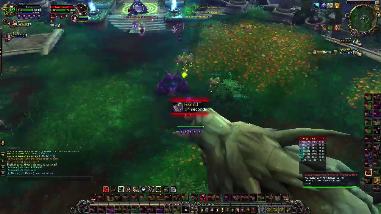 Epic 2s win. Double Warlock vs Warrior/H Priest