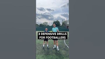 ⚽️3 DEFENSIVE DRILLS FOR FOOTBALLERS⚽️ #footballdrills #socceracademy #footballfitness