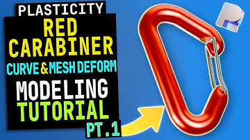 Plasticity Tutorial #31 | Modeling a Red Carabiner Clip | PT.1