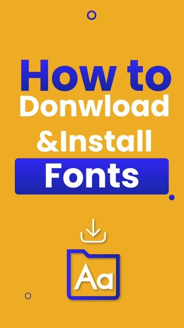 How to Download and Install Fonts #fonts #tutorial #shorts #shortsvideo ...