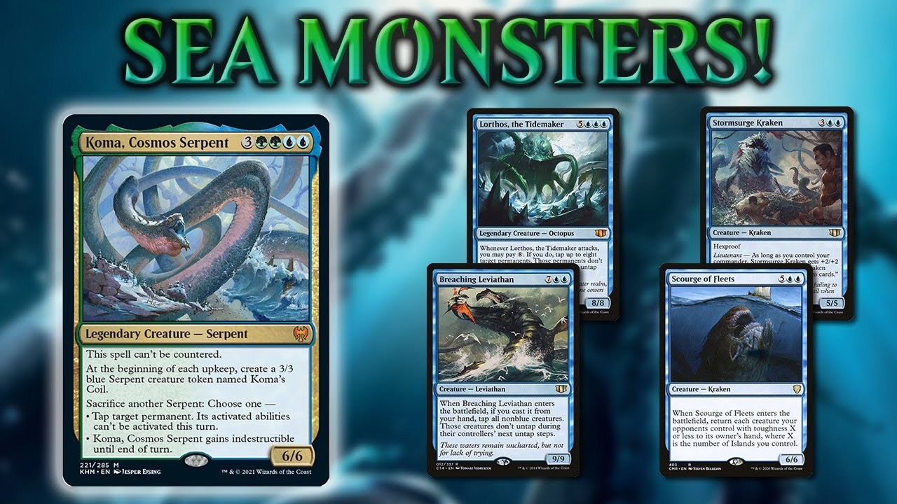 MTG Sea Monsters Deck Koma EDH Commander gameplay eedi H Channel