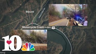 Fire sparked after motorcycle crash on Dragon