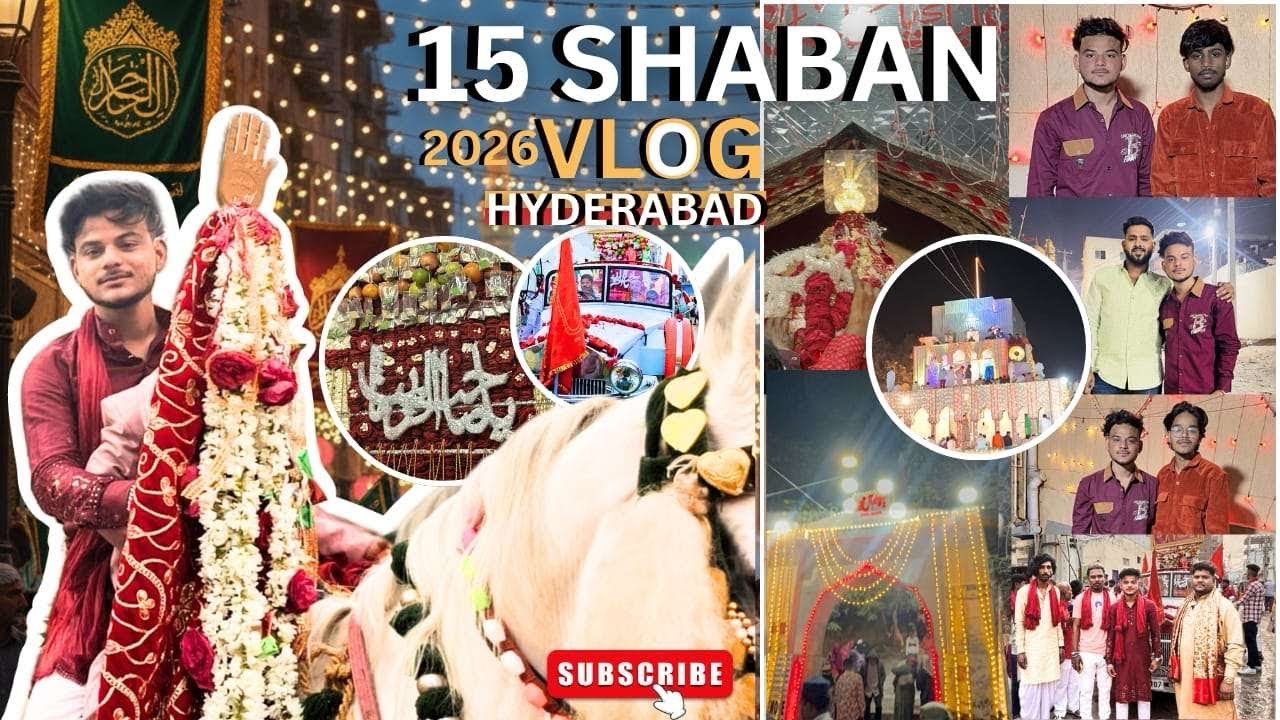 Ya Imam-e-Zamana (ATFS) | 🥳15 Shaban Grand Celebration Vlog ❤️at Kohe Qayam, Hyderabad 💚