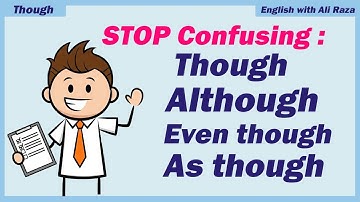 Stop Confusing THOUGH / ALTHOUGH / EVEN THOUGH / AS THOUGH. Easy English Grammar Explanation + QUIZ