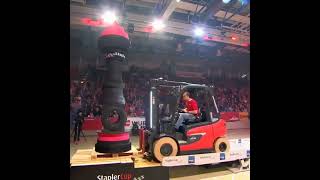 The STAPLER CUP in🇩🇪is the Competition for Forklift Operators! #engineering #shorts #viral #germany screenshot 5