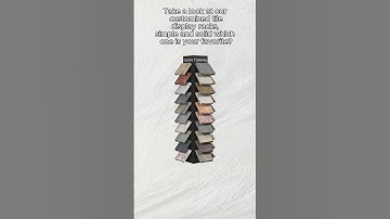 Products of different sizes can be customized #displaystand #stone #tile #showroom