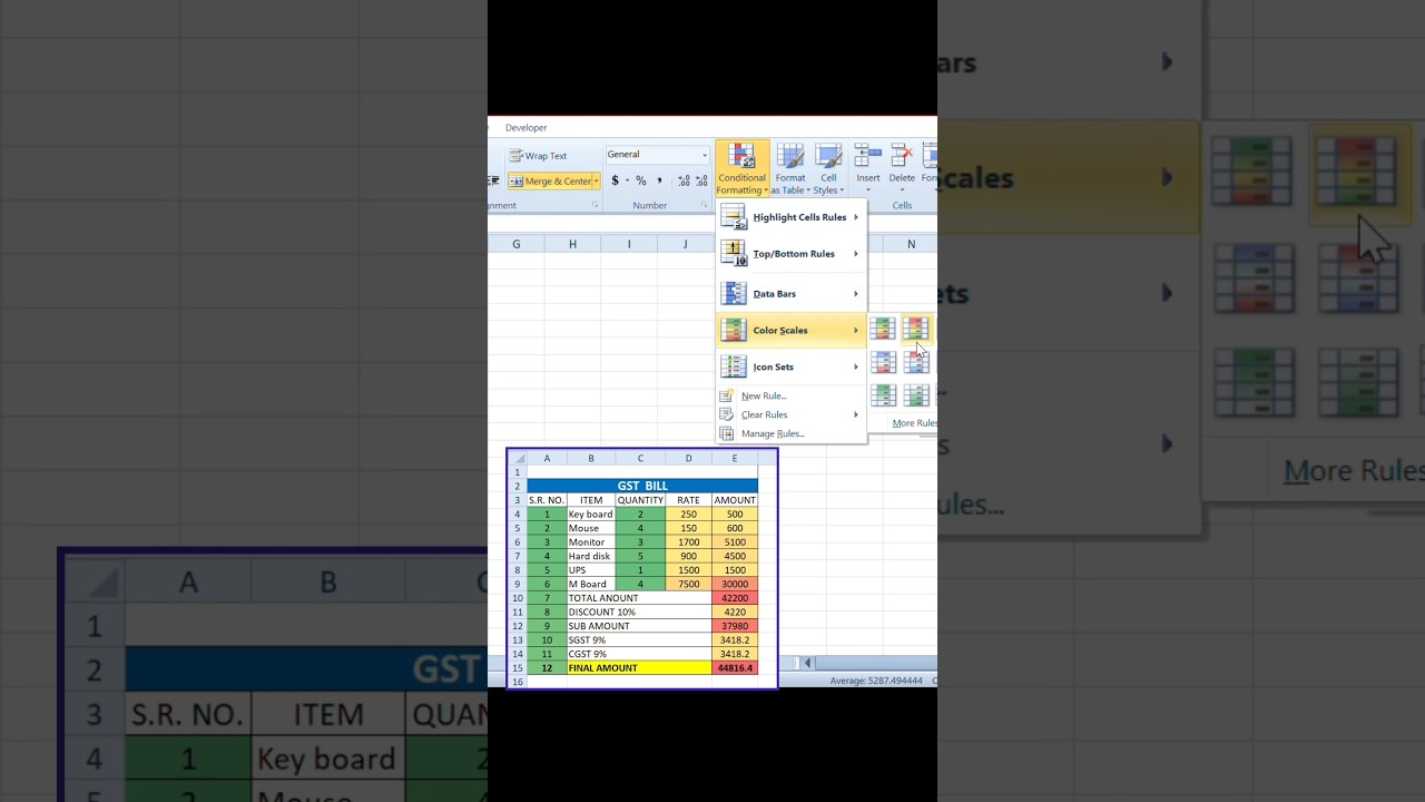 Apply Automatic Formatting in Excel! 