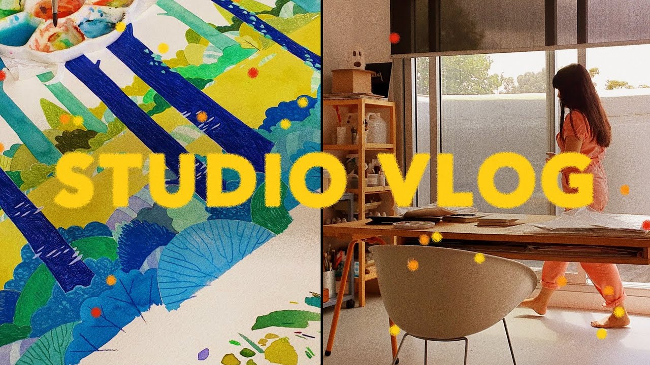 STUDIO VLOG WORKING ON MY 2ND BOOK - YouTube
