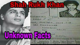 Shah Rukh Khan Unknown Facts