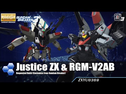 PS4] Gundam Breaker 3 : Justice ZX & RGM-V2AB Avelyn [Build