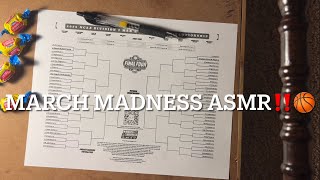 Details ASMR March Madness 2025 Bracket 🏀🏀 | Whispering & Gum Chewing Guide