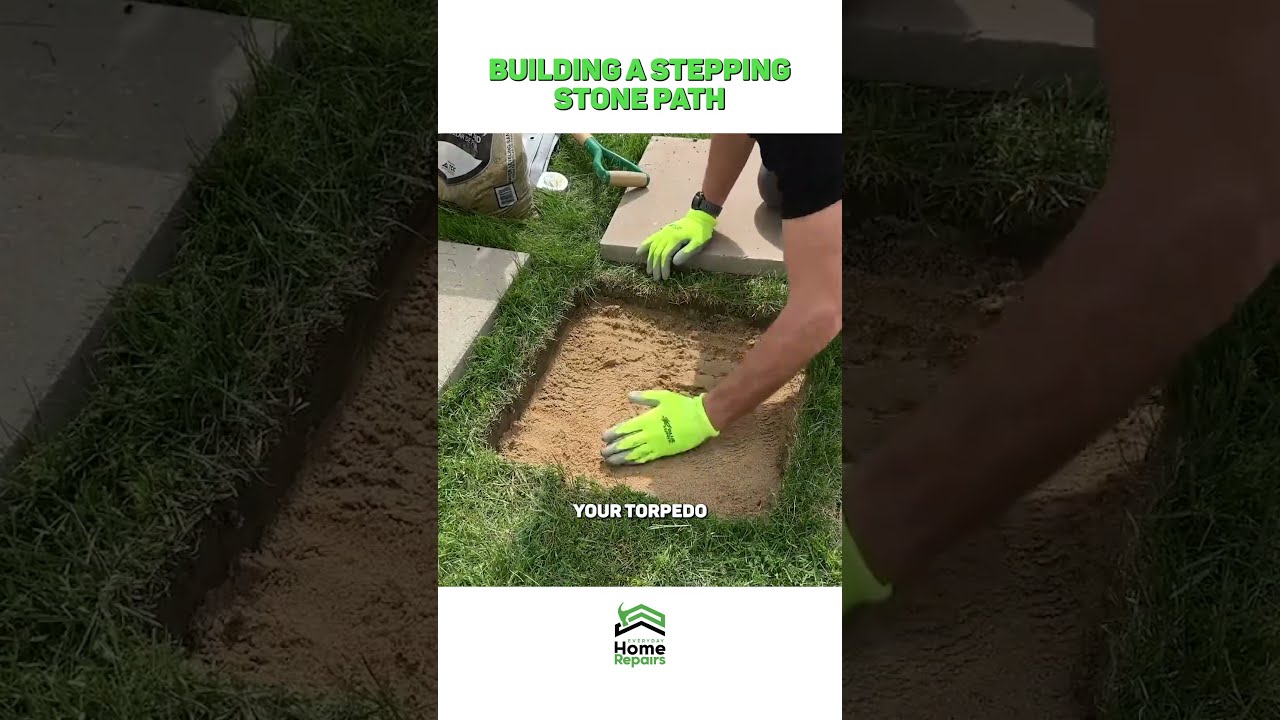 DIY Stepping Stone Path For Cheap 