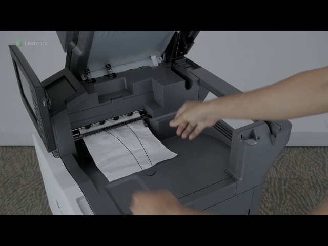 CX820/CX825/CX860 Series—Clearing paper jam in the standard bin