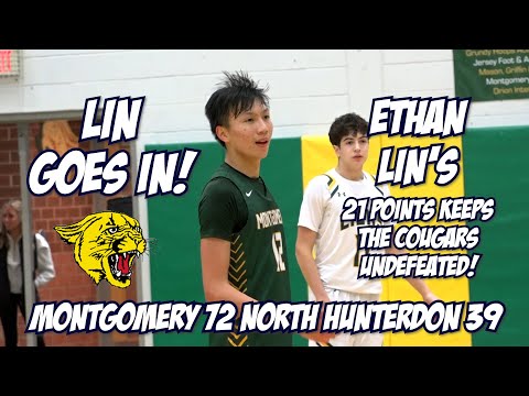 Montgomery 72 North Hunterdon 39 | Ethan Lin 21 Points | Boys Basketball highlights