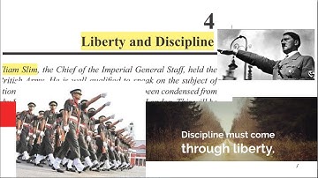 Liberty and Discipline - Class 11th - General English (PSEB), Lesson 4