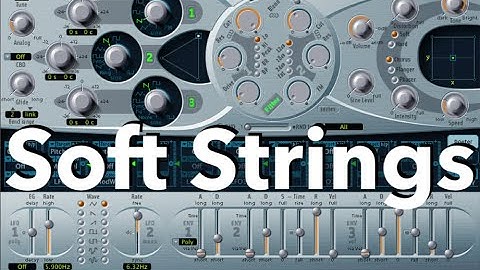 How to make Soft Strings Synth Pad with ES2 from start to finish - Logic Pro X Tutorial