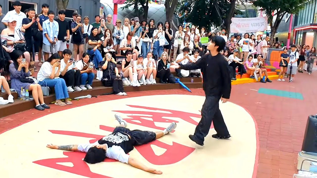[STREET ARTIST] ONE OF. WITH AUDIENCE. INTERACTIVE HONGDAE BUSKING. 240723.