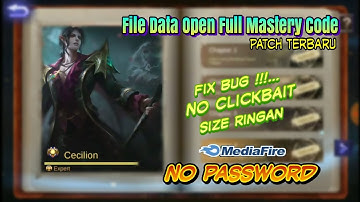 File Data Open Full Mastery Code Patch Terbaru || No Password || No Clickbait Fix Bug 😘