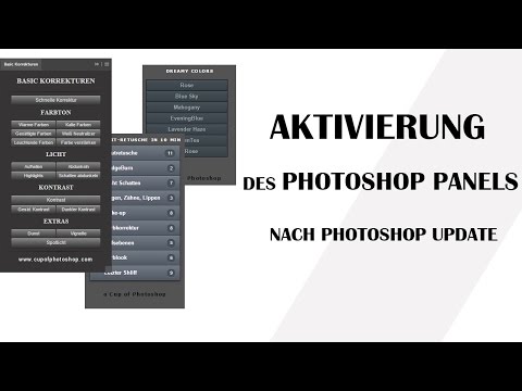 Aktivierung des PHOTOSHOP PANELS nach Photoshop Update | Photoshop Tutorial ( German/Deutsch )