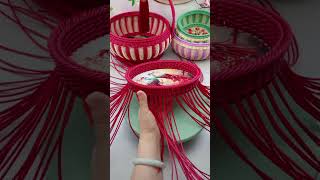 Weave a Chic PE Rattan Basket with Acrylic Base in Simple Steps #diy #handmade #craft