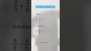 Fraction Trick #maths #shortsfeed #mathstricks