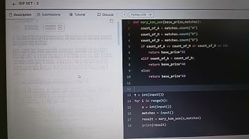 Tournament -II | IDP SET -2 | Python | NxtWave | Happy Coding 😇